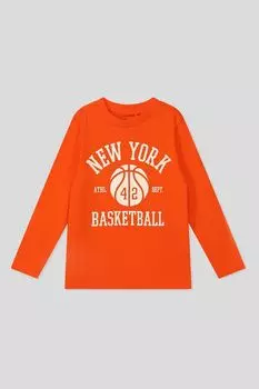 Хлопковый лонгслив с принтом OVS