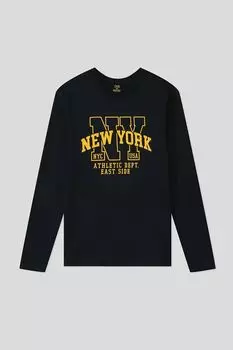 Хлопковый лонгслив с принтом OVS