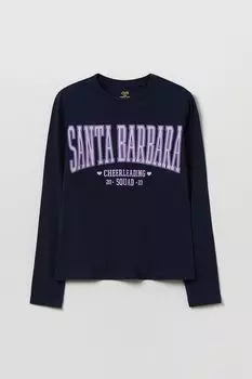 Хлопковый лонгслив с принтом OVS