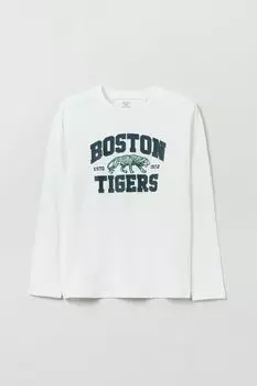 Хлопковый лонгслив с принтом OVS