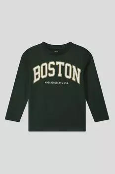 Хлопковый лонгслив с принтом OVS