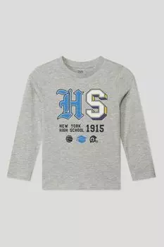 Хлопковый лонгслив с принтом OVS