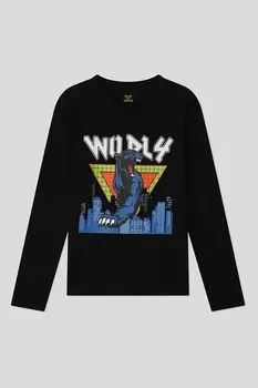 Хлопковый лонгслив с принтом OVS