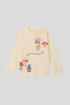 Хлопковый лонгслив с принтом OVS