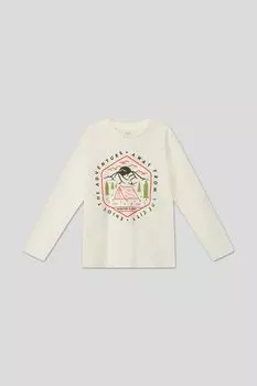 Хлопковый лонгслив с принтом OVS