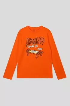 Хлопковый лонгслив с принтом OVS