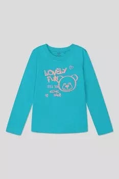 Хлопковый лонгслив с принтом OVS