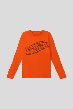 Хлопковый лонгслив с принтом OVS