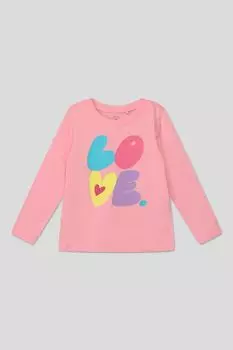 Хлопковый лонгслив с принтом OVS