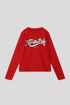 Хлопковый лонгслив с принтом OVS