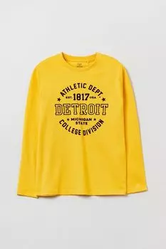 Хлопковый лонгслив с принтом OVS