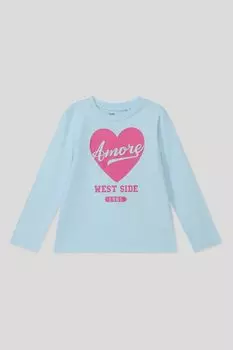 Хлопковый лонгслив с принтом OVS