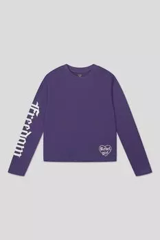 Хлопковый лонгслив с принтом OVS