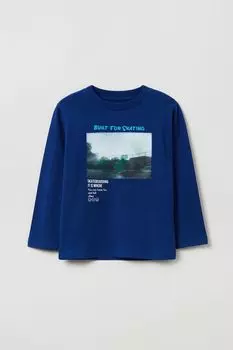 Хлопковый лонгслив с принтом OVS