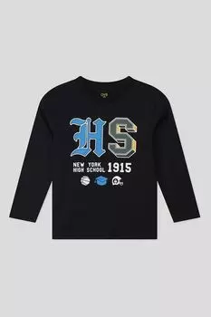 Хлопковый лонгслив с принтом OVS