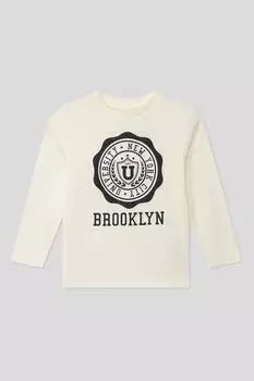 Хлопковый лонгслив с принтом OVS