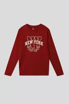 Хлопковый лонгслив с принтом OVS