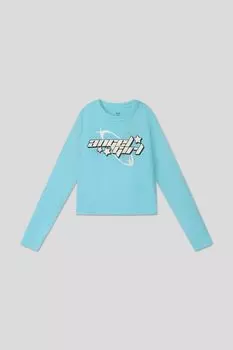 Хлопковый лонгслив с принтом OVS