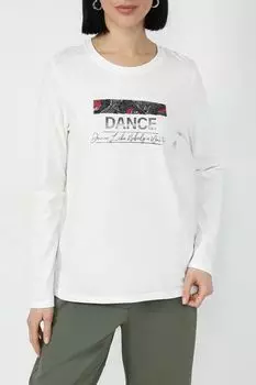 Хлопковый лонгслив с принтом s.Oliver