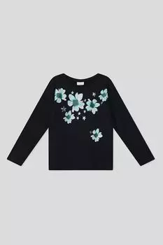 Хлопковый лонгслив с принтом s.Oliver