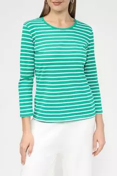 Хлопковый лонгслив в полоску Auranna