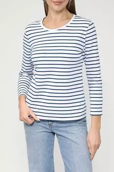 Хлопковый лонгслив в полоску Auranna