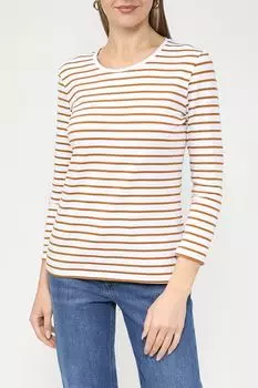 Хлопковый лонгслив в полоску Auranna