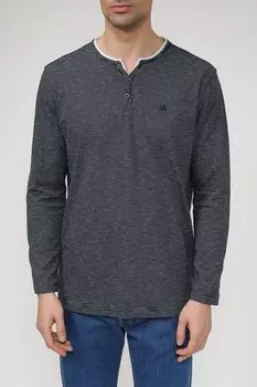 Хлопковый лонгслив в полоску LERROS