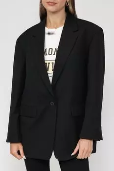 Хлопковый пиджак прямого кроя Esprit Casual