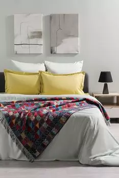 Хлопковый плед в клетку Marzotto