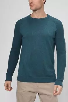 Хлопковый пуловер с круглым вырезом s.Oliver