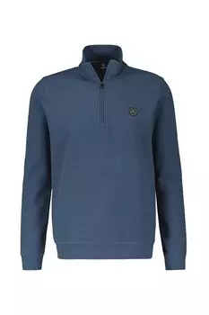 Хлопковый пуловер с воротником на молнии LERROS