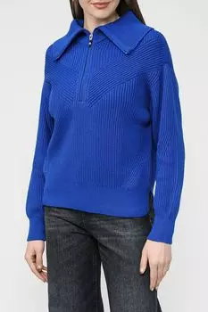 Хлопковый пуловер с воротником на молнии Taifun