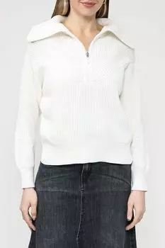 Хлопковый пуловер с воротником на молнии Taifun