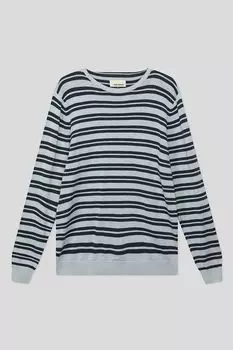 Хлопковый пуловер в полоску Blend