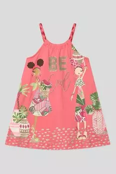 Хлопковый сарафан с принтом Mayoral