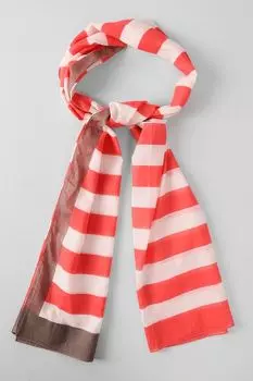 Хлопковый шарф в полоску Lasessor