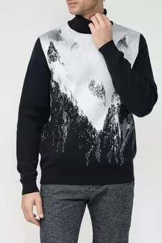 Хлопковый свитер с принтом Bugatti