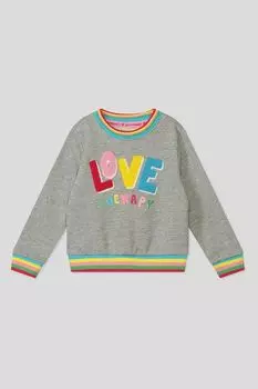 Хлопковый свитшот с контрастными деталями OVS