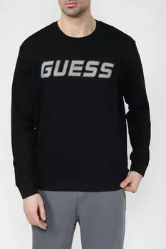 Хлопковый свитшот с логотипом Guess