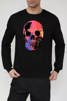 Хлопковый свитшот с принтом Antony Morato