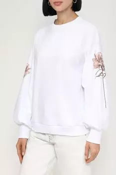 Хлопковый свитшот с принтом Auranna