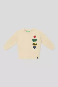 Хлопковый свитшот с принтом Benetton