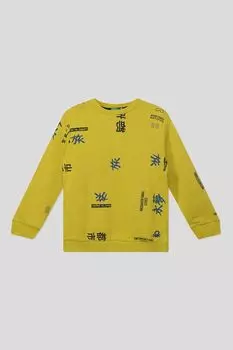 Хлопковый свитшот с принтом Benetton