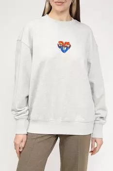 Хлопковый свитшот с принтом BOSS