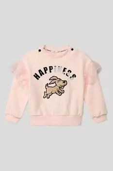 Хлопковый свитшот с принтом Choupette