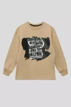 Хлопковый свитшот с принтом Choupette