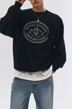 Хлопковый свитшот с принтом Dunst