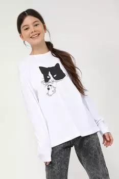 Хлопковый свитшот с принтом GIOCO