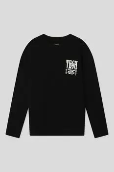 Хлопковый свитшот с принтом GRAND & HILLS